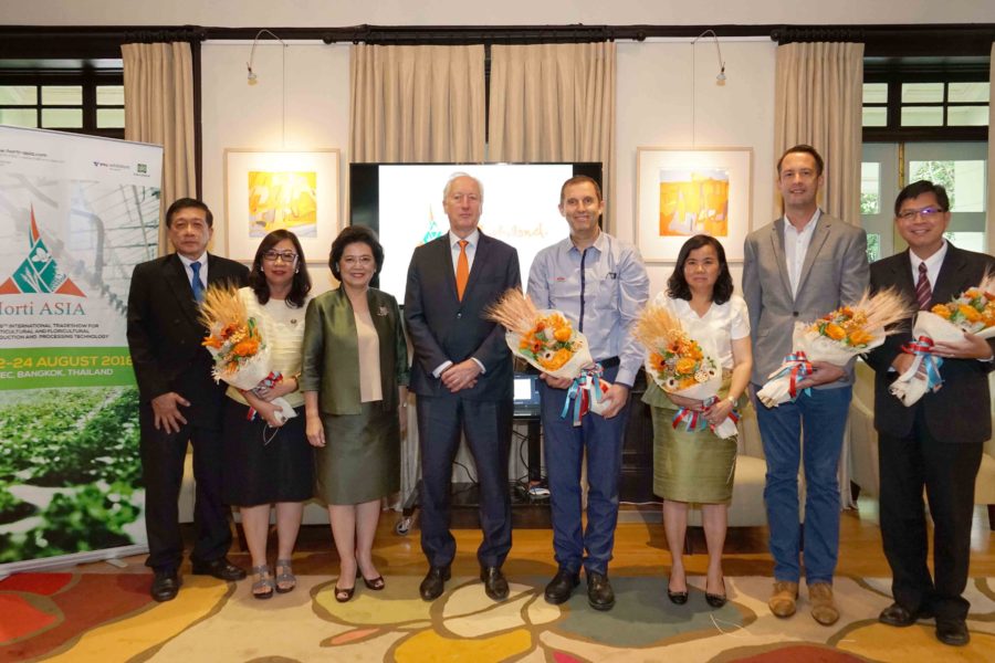 Horti Asia 2018 แถลงข่าวการจัดงาน ฮอร์ติ เอเชีย 2018 ณ สถานทูตเนเธอร์แลนด์ประจำประเทศไทย